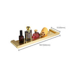 Elegant bathroom set with golden towel holders