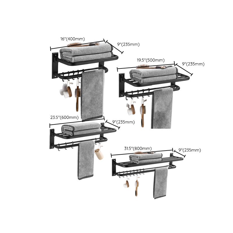 Elegant Bathroom Accessory Set in Matte Black