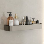 Stylish Aluminum Bathroom Shelf Set in Gray for Your Bathroom