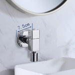 Elegant wall-mounted faucet with knob handle made of solid brass
