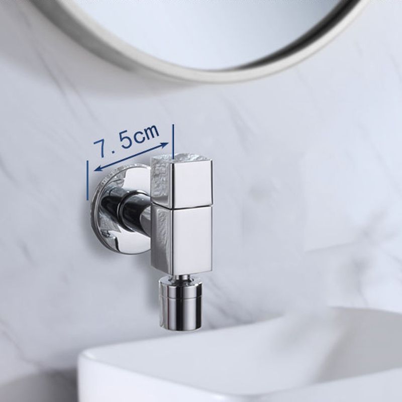 Elegant wall-mounted faucet with knob handle made of solid brass