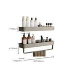 Stylish Aluminum Bathroom Shelf Set in Gray for Your Bathroom