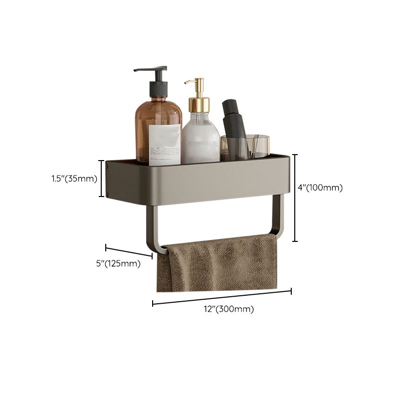 Stylish Aluminum Bathroom Shelf Set in Gray for Your Bathroom