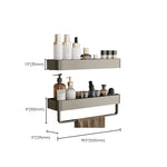 Stylish Aluminum Bathroom Shelf Set in Gray for Your Bathroom