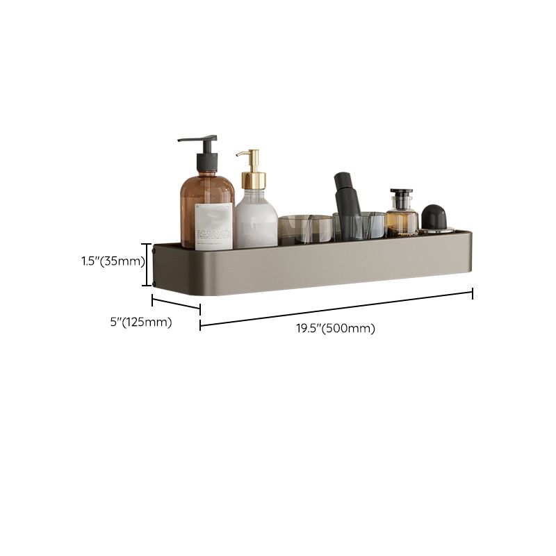 Stylish Aluminum Bathroom Shelf Set in Gray for Your Bathroom