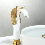 Elegant single-lever bathroom faucet in various colors