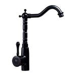 Elegant kitchen faucet with swivel spout and lever handle