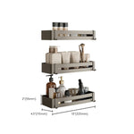 Stylish Aluminum Bathroom Shelf Set in Gray for Your Bathroom