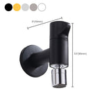 Elegant wall-mounted faucet with knob handle made of solid brass