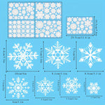 Winterzauber | 137-teiliges Fensterdekorationsset mit Schneeflocken