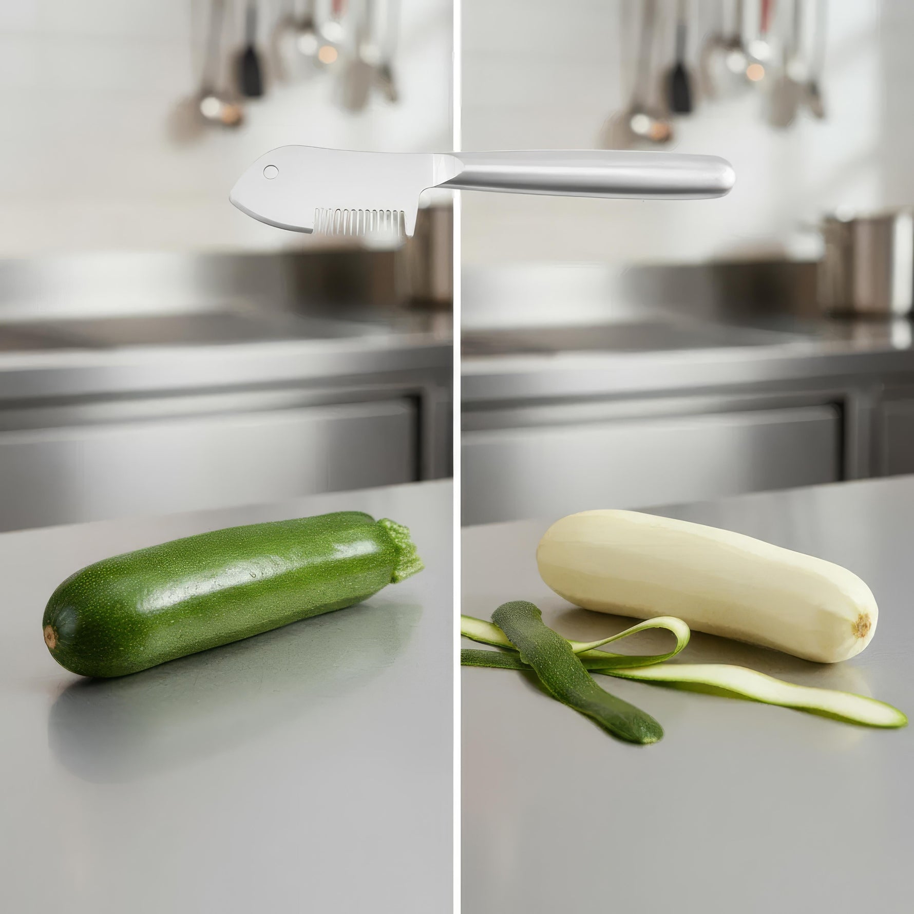 Präziser Gemüseschäler für perfekte Julienne-Streifen