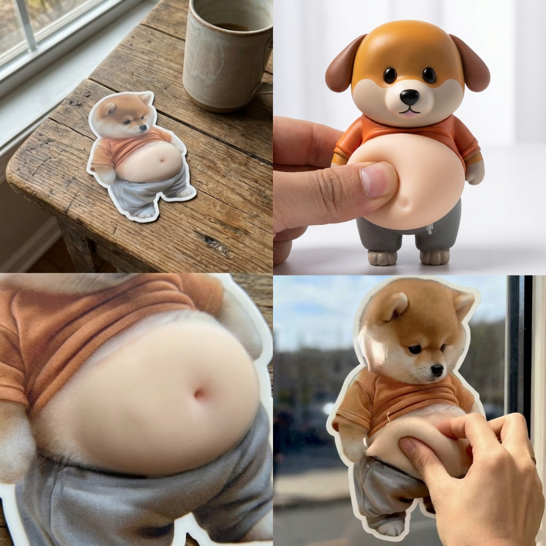 Silikon Aufkleber Schutz für Chubby Shiba