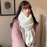 Elegant and warm women's wrap scarf for winter