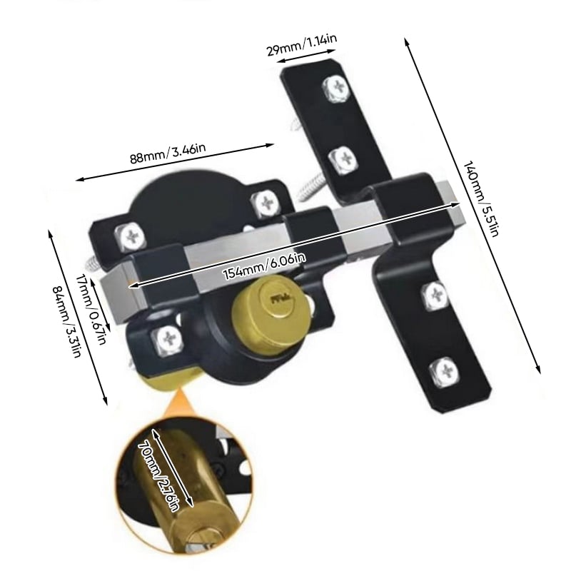 Security Latch - Robust Protection for Gates and Pets