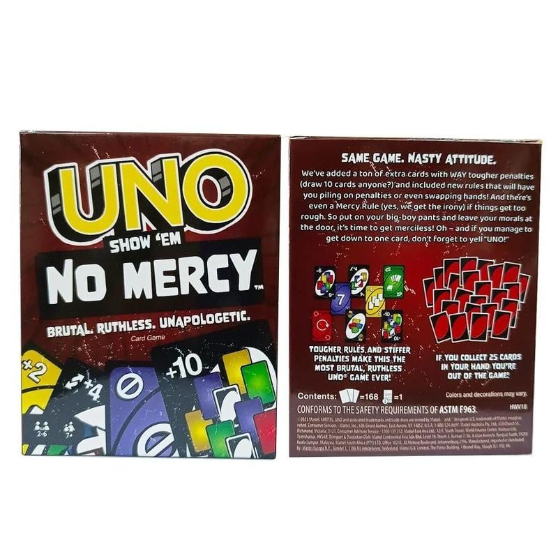 168 Dicke Uno Spielkarten