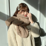 Elegant and warm women's wrap scarf for winter