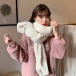 Elegant and warm women's wrap scarf for winter