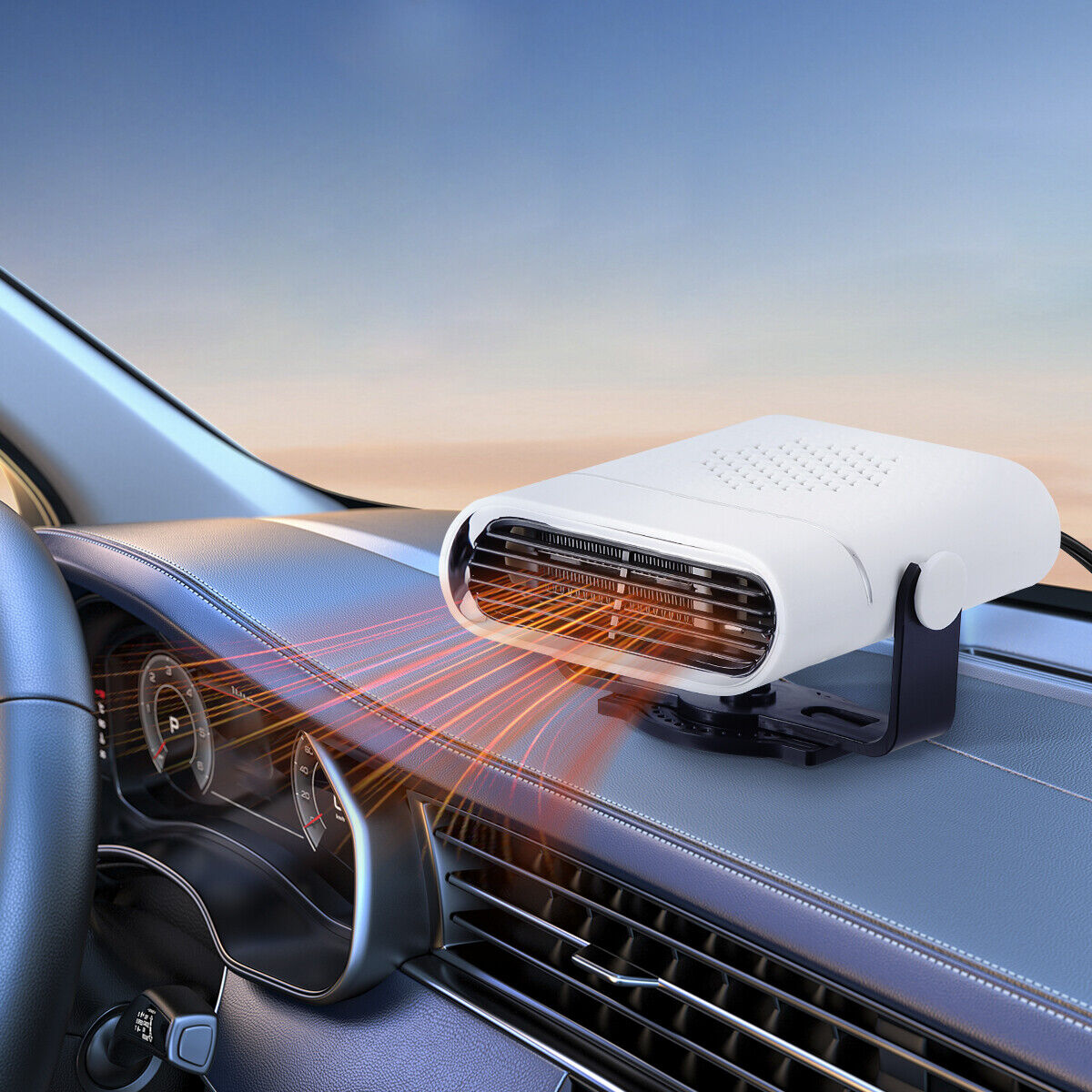 Portable Car Heater and Defroster - 150W Compact Heating and Cooling Device for Instant Comfort
