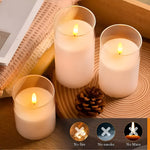 3D Flickering LED Candles in a Set
