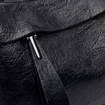 Comfortable faux leather shoulder bag – 3 compartments