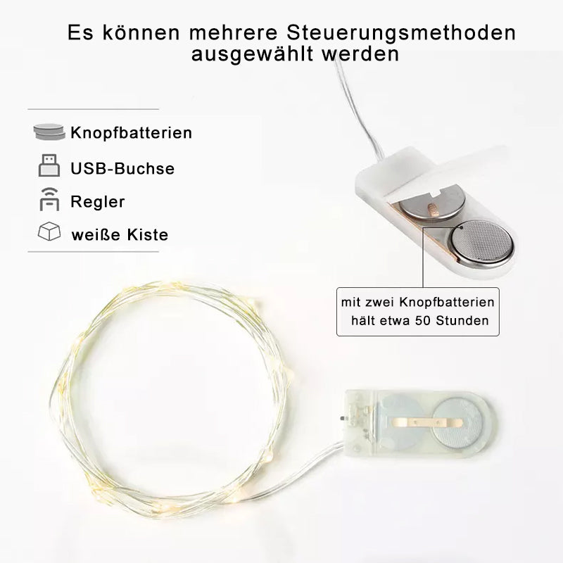 Decorative Copper Wire String Lights with USB Connection