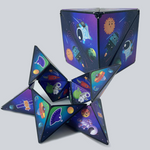 Foldable Geometric Cube – Creative 3D Puzzle for Kids and Adults
