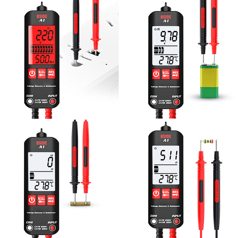 Fully automatic digital multimeter with anti-burn function