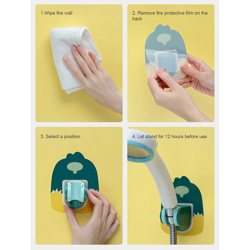 Self-adhesive Shower Head Holder in Cartoon Design