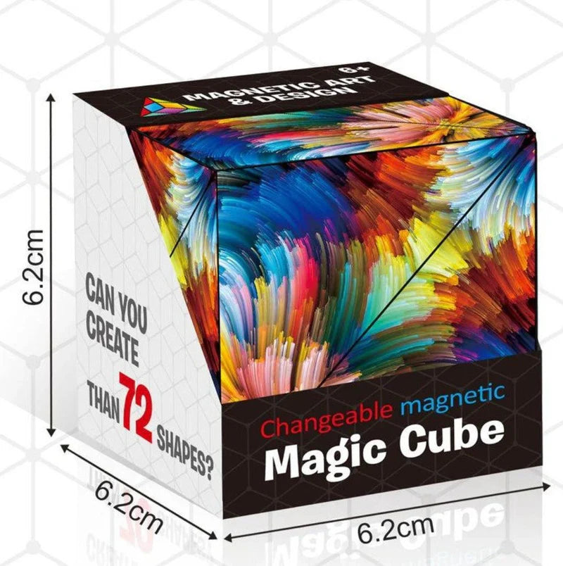 Creative magnetic building cube for versatile design possibilities