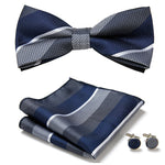 Elegantes Set mit stilvollen Fliegen und Accessoires