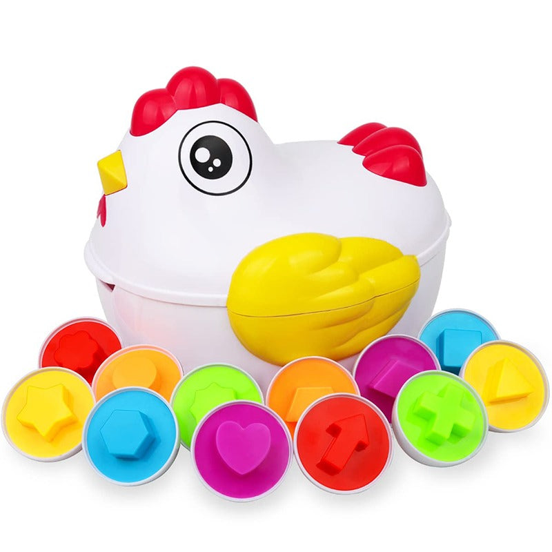 Farbenfrohes Eier-Puzzle für Kinder – Spielend Lernen