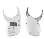 Digital body analysis scale with LCD display and comfortable handle