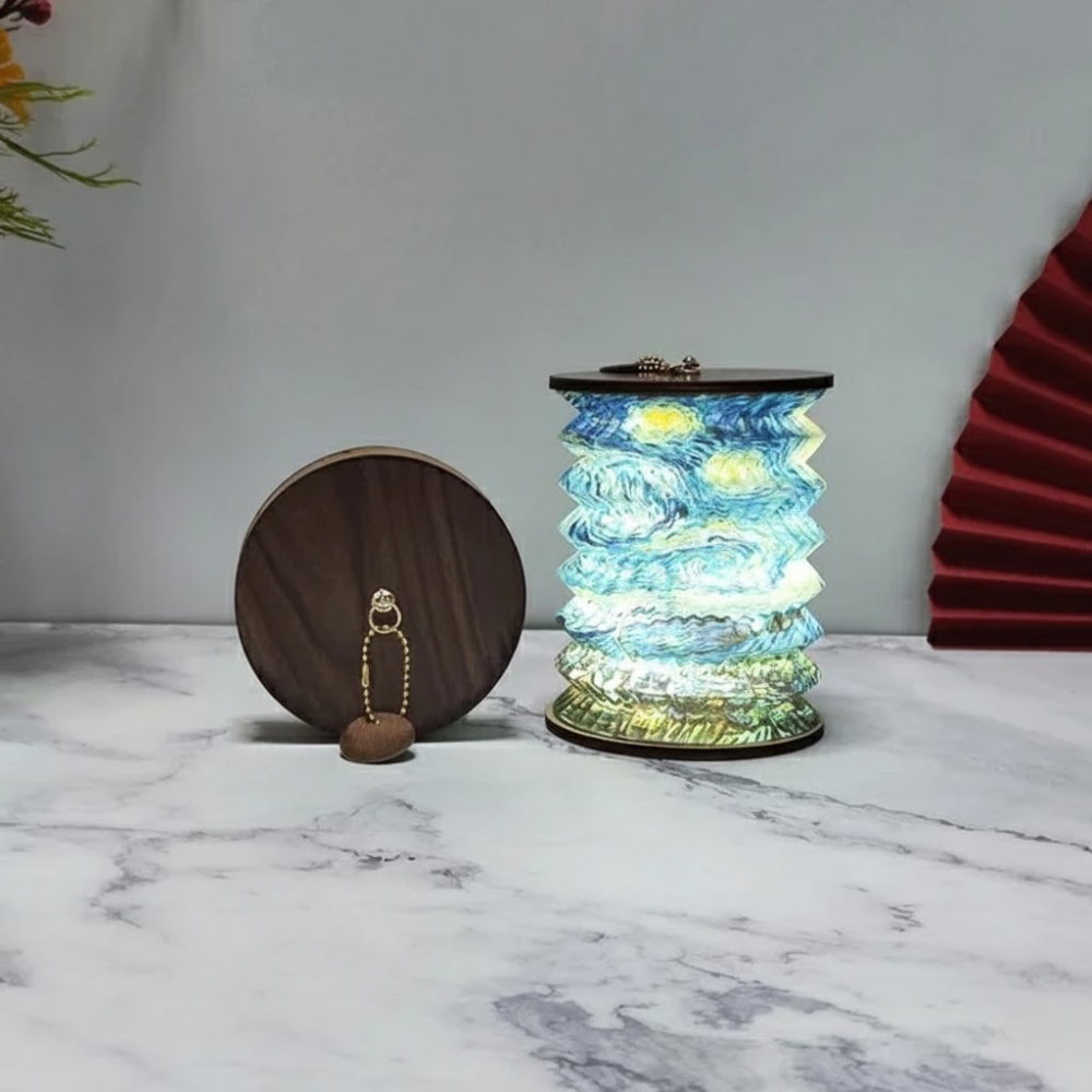 Faltbare LED-Tischlampe mit Berührungsdimmung – USB-Akku für modernes Wohnen