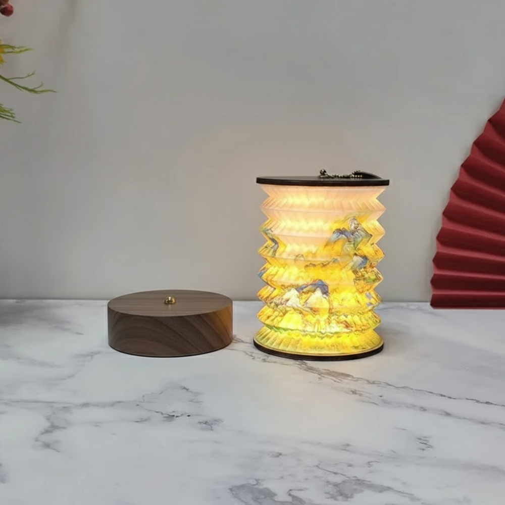 Faltbare LED-Tischlampe mit Berührungsdimmung – USB-Akku für modernes Wohnen