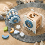 Interactive Wooden Toy - Rocket Set for Space Adventures