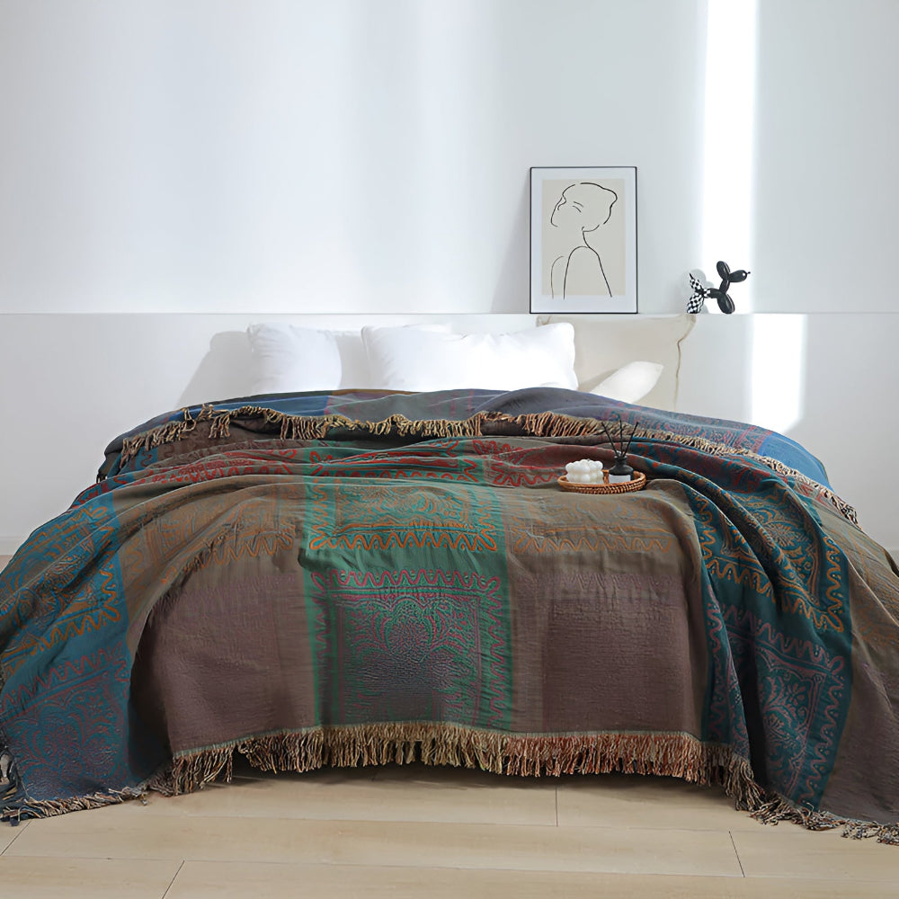 Boho Tassel Blanket for a Cozy Home