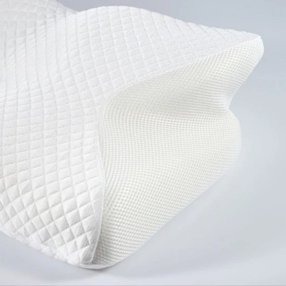 Ergonomisches Schlafkissen | Optimale Unterstützung für Nacken und Kopf | Weiß