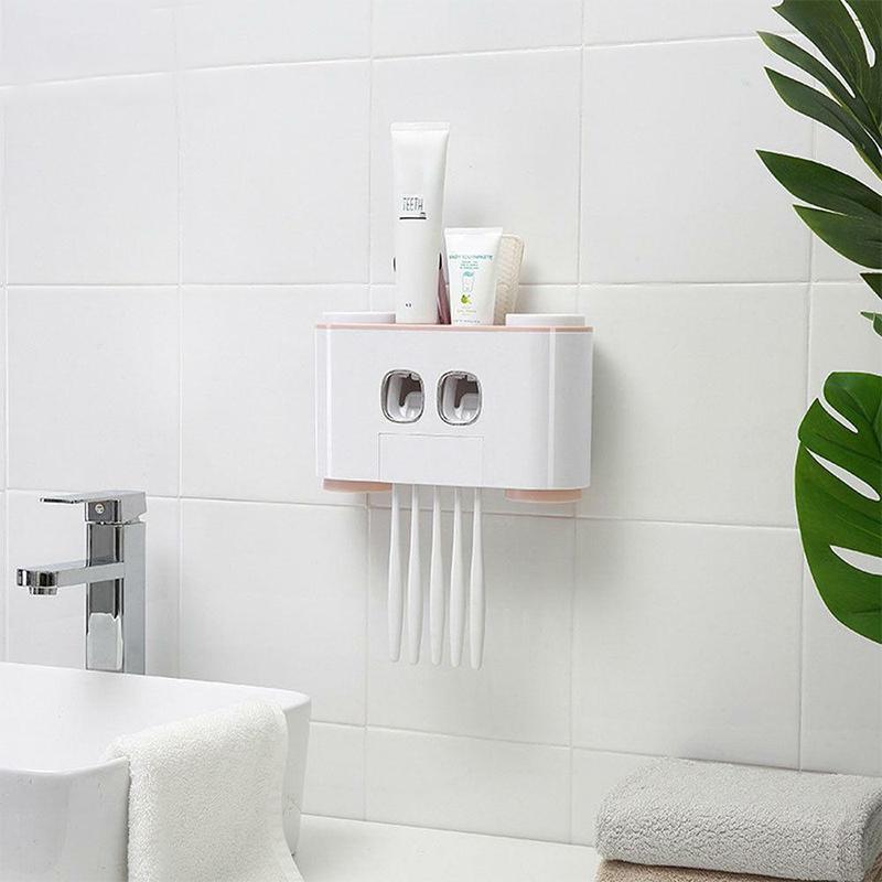 Intelligenter Zahnbürstenhalter und Zahnpastenspender Set | CleanaCare