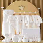 Premium Baby Starter Set | Elegant Gift Box for Newborns | 100% Organic Cotton | With Blanket, Clothing & Accessories | Allergy-Friendly