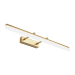 Rechteckige Wandlaterne in Gold – 16"/19,5" LED Badezimmerbeleuchtung