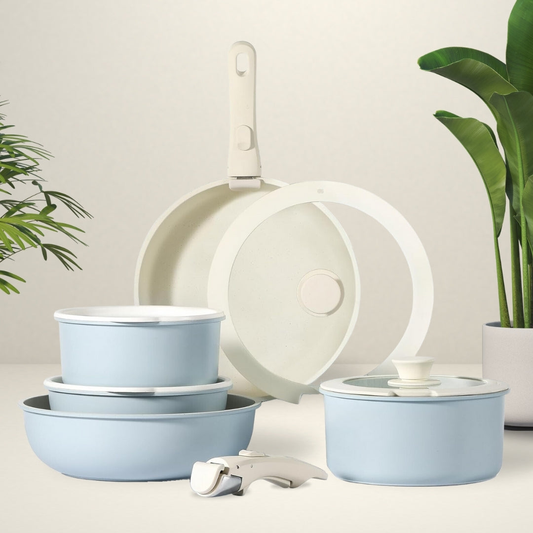 SmartCook Kochgeschirr mit Antihaftbeschichtung | Platzsparend und Multifunktional