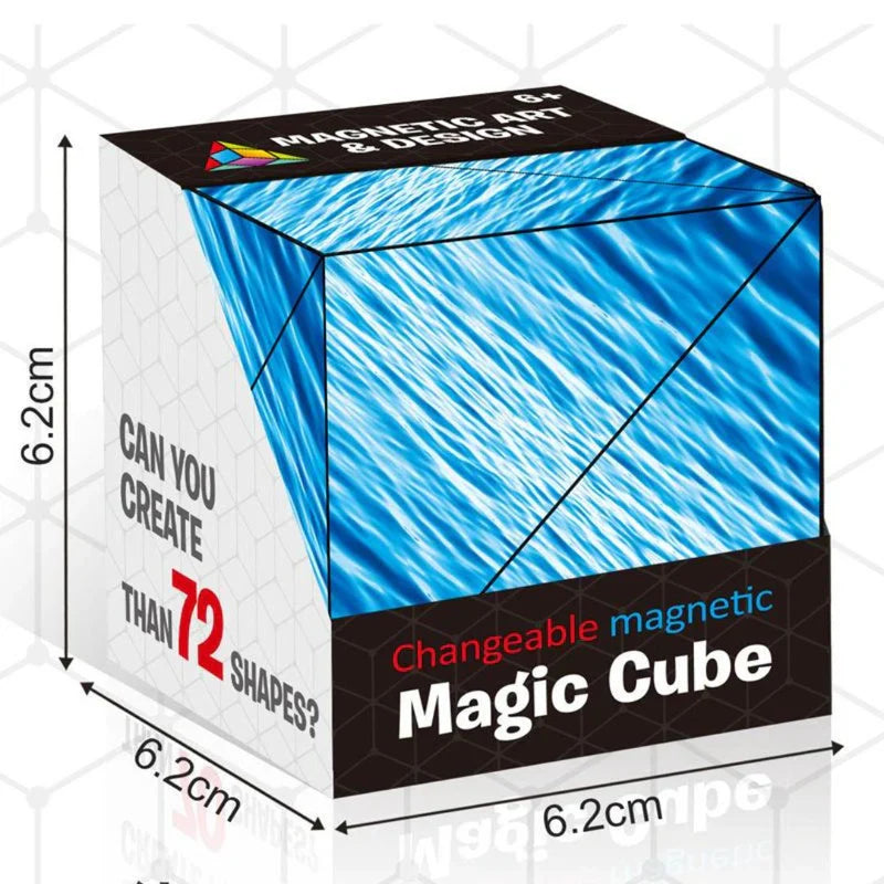 Creative magnetic building cube for versatile design possibilities