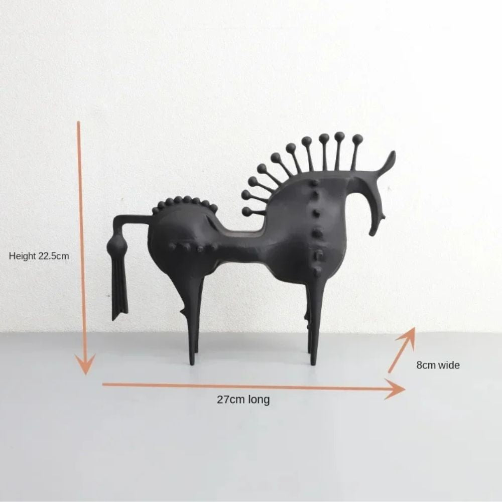 Moderne Metallskulptur eines Pferdes | EquinoxArt