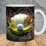 Cup with ball pattern