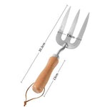 Premium 5-teiliges Gartenwerkzeug-Set | Edelstahl | Holzgriffe