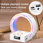 Multifunctional Bluetooth lamp with integrated charging station and alarm clock