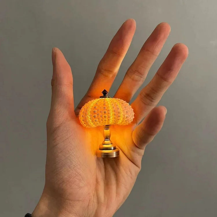 Elegant sea urchin design bedside lamp