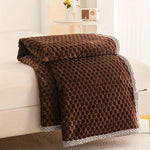 Elegante Fleece-Decke – Weiche, Beidseitige Wohndecke für Zuhause und Unterwegs