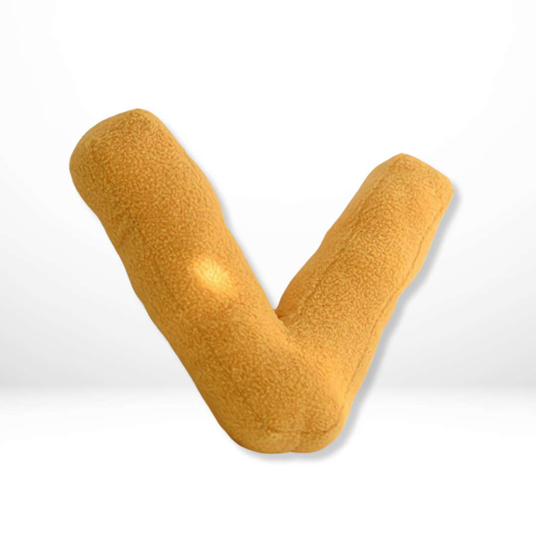 Elegantes Samt-Decor-Kissen mit Buchstaben – A bis Z erhältlich