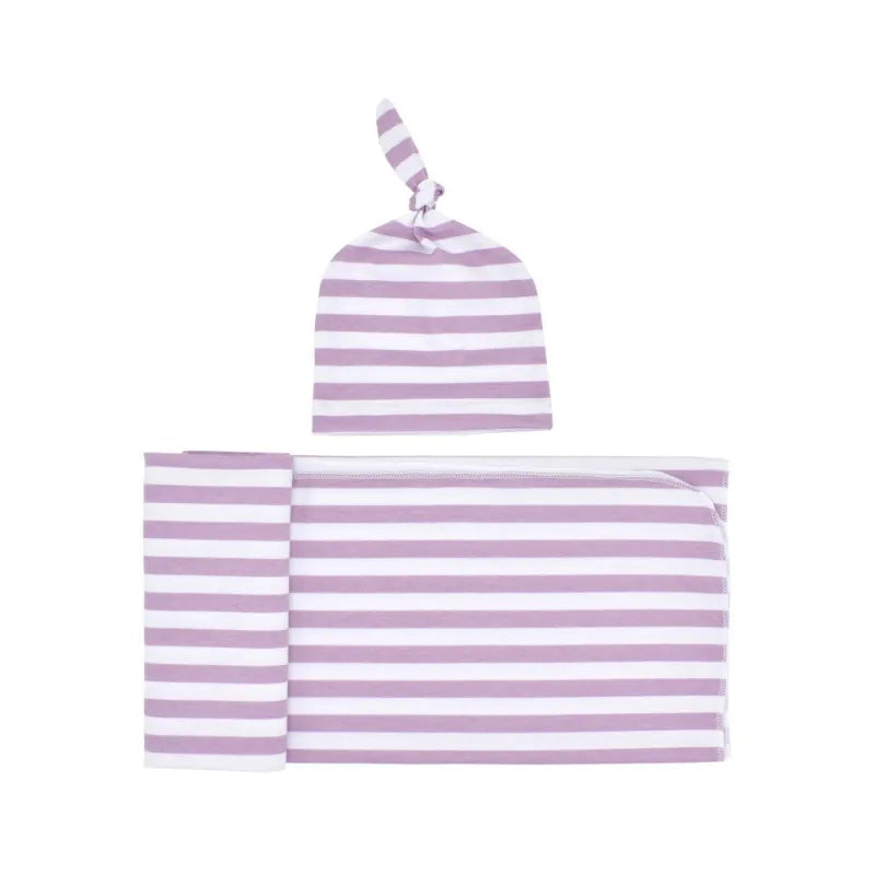Swaddle and Hat Set – Gentle Swaddling Blanket for Newborns